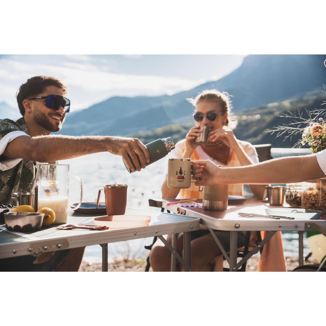 Table de camping pliante, 4 personnes