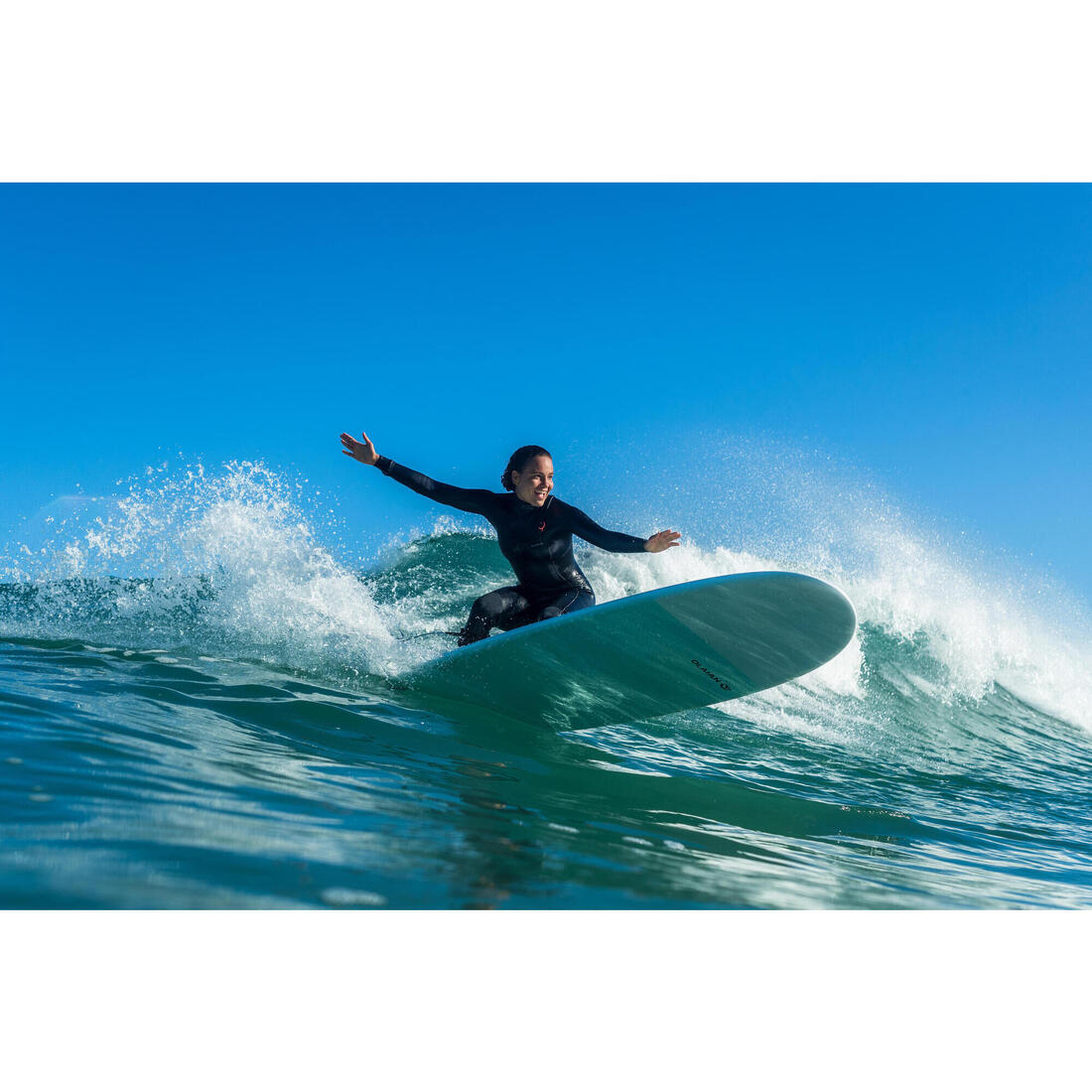 COMBINAISON DE SURF NÉOPRÈNE 3/2 MM 900 FEMME BLEU MARINE