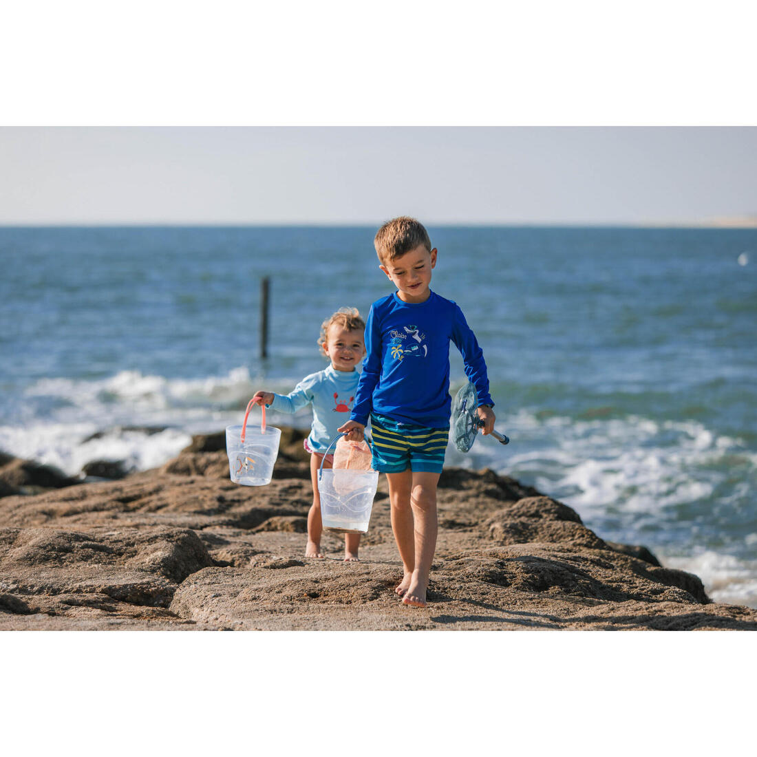 Kit découverte de la pêche seau et épuisette Menthe