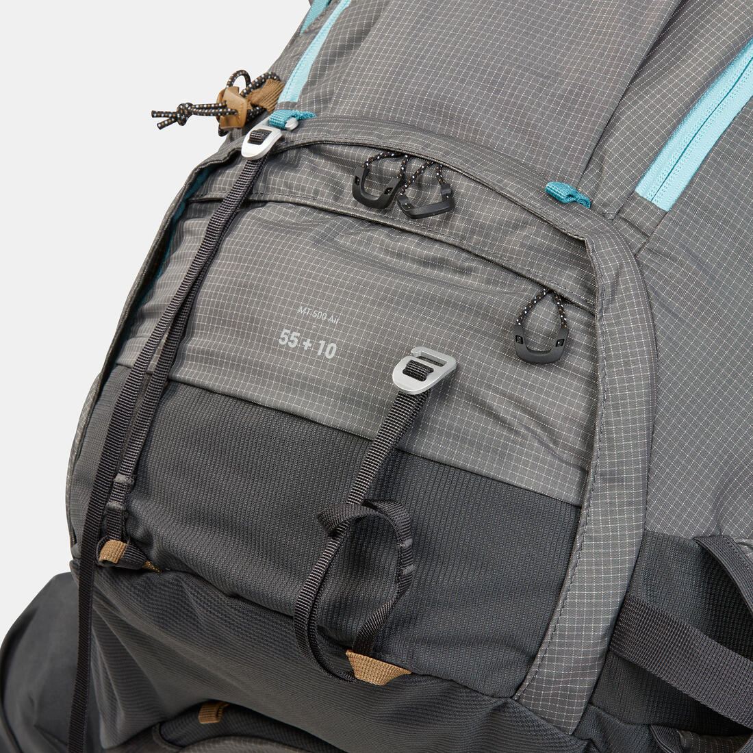Sac à dos de trekking femme 55+10 l - mt500 air