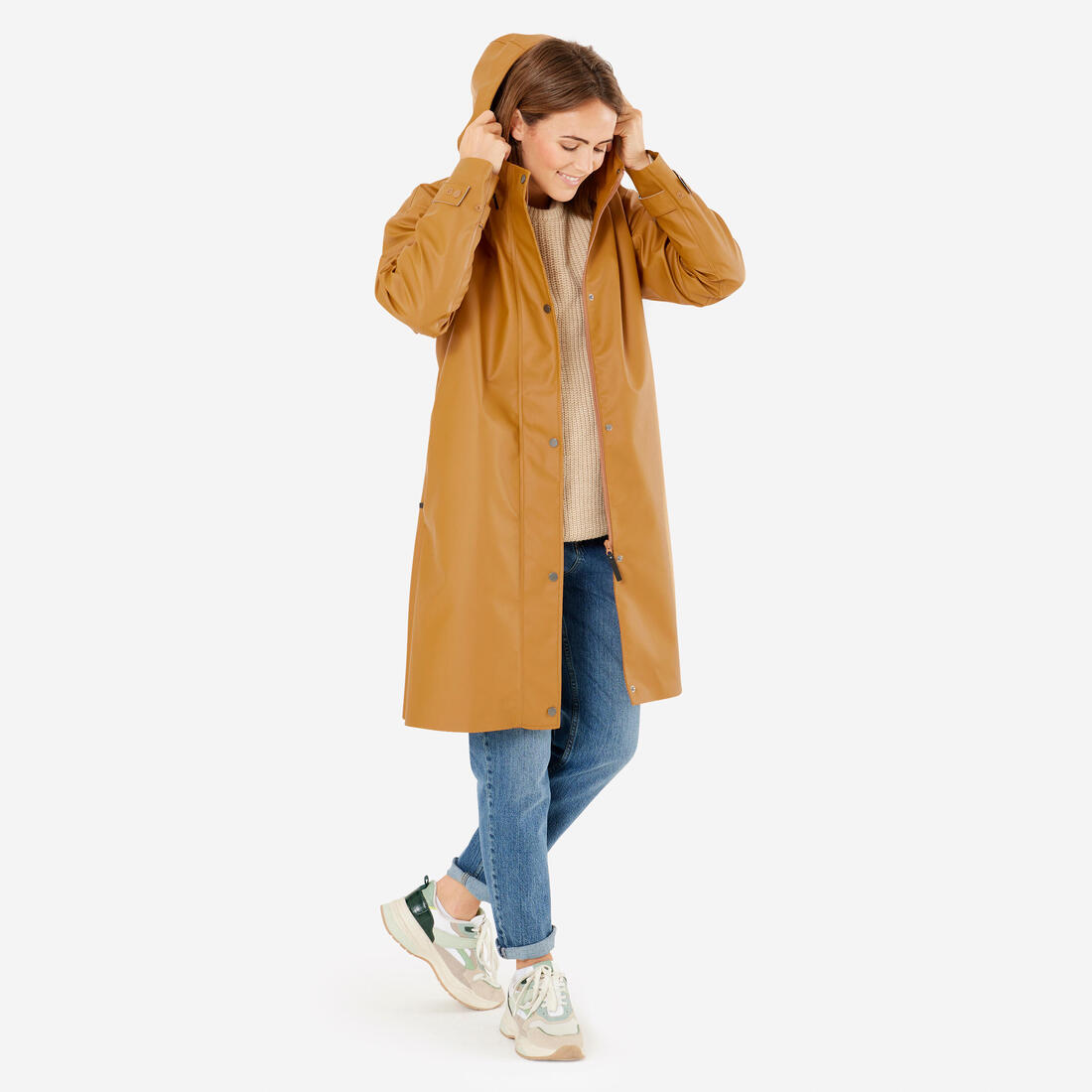 Parka imperméable vélo ville unisexe