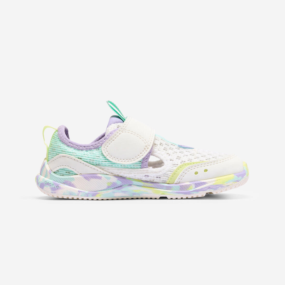 Chaussures Barefoot à scratch respirantes enfant, Stepper Fresh violet et