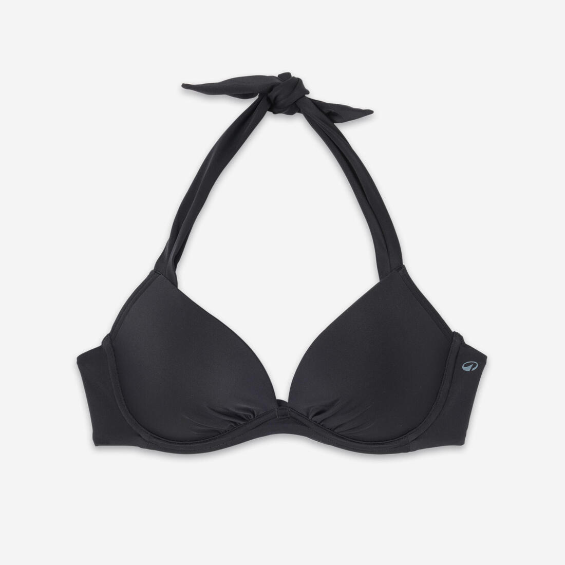 Haut de maillot de bain femme push up avec coques fixes elena noir