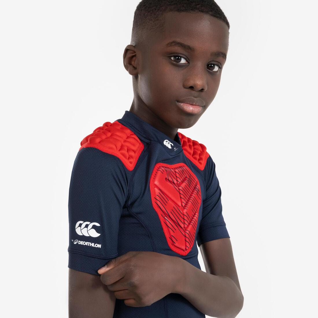 Epaulière de rugby Enfant - R500 Decathlon | Canterbury bleu