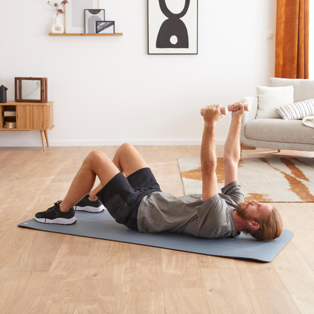 Paire d'haltères fitness 2*2 Kg - EASY Bleu