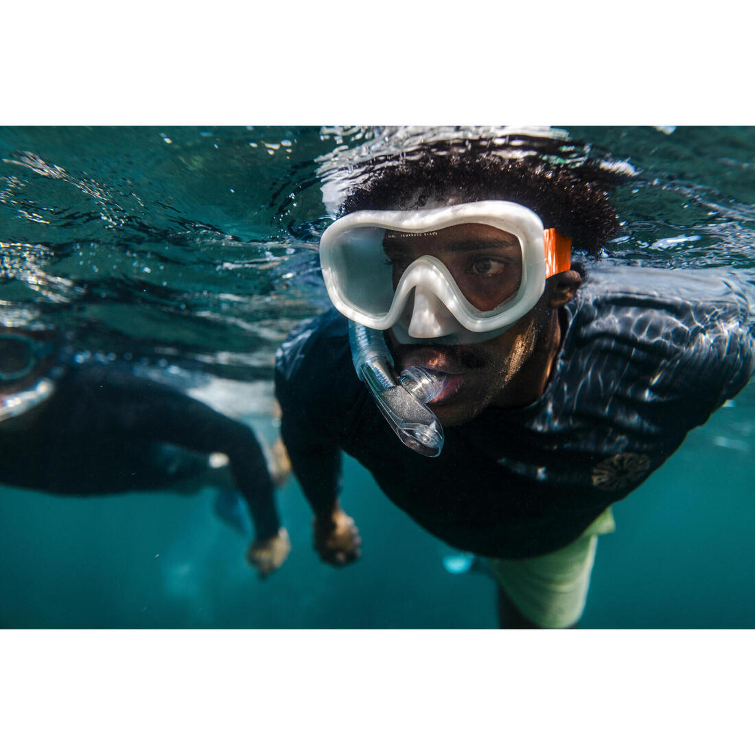 Kit plongée masque ANTI-BUÉE et tuba valve snorkeling, 100 adulte