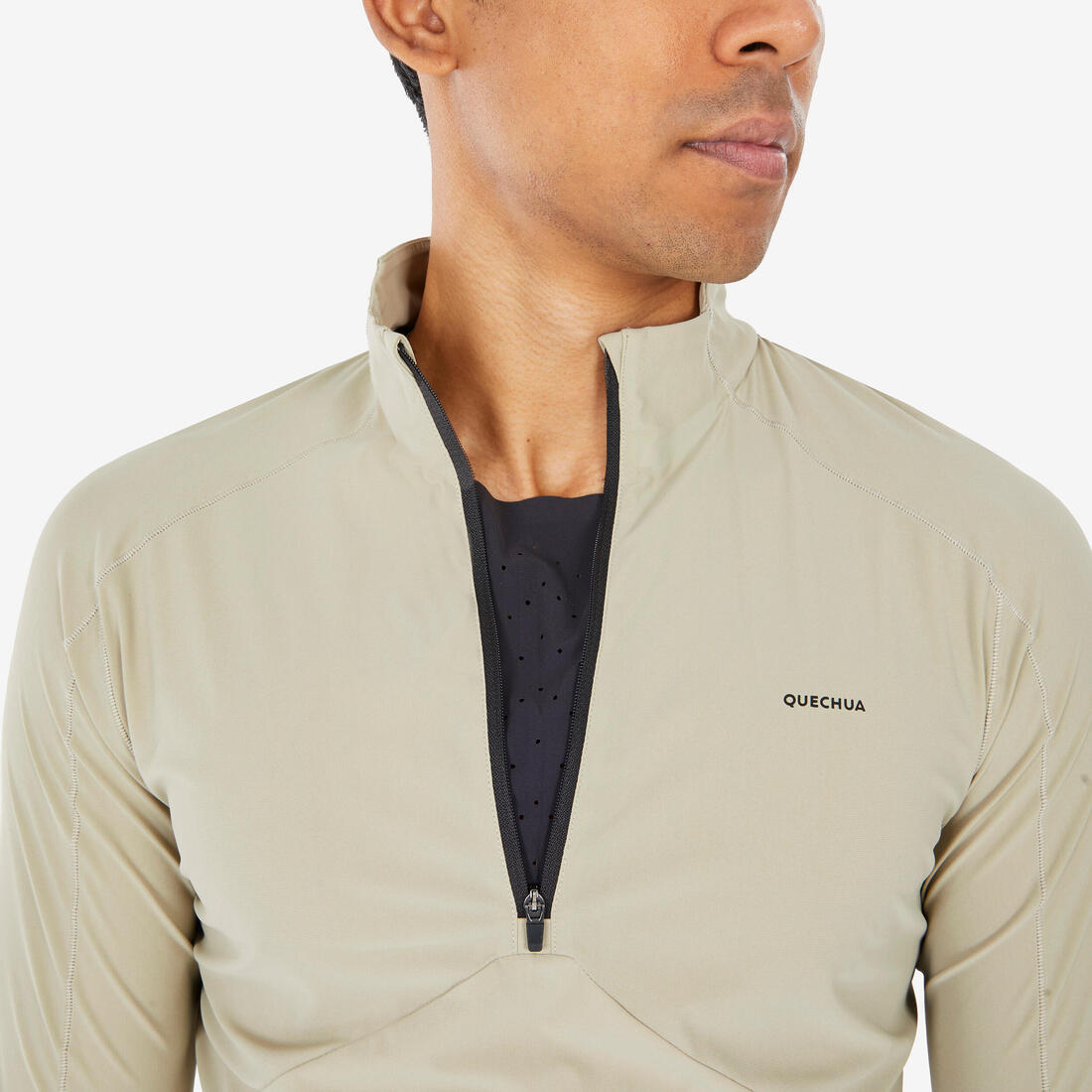 Tee-shirt manches longues de randonnée anti-uv- homme -mh500