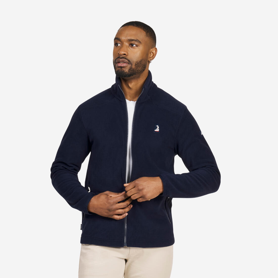 Polaire chaude de voile homme, 100 chiné
