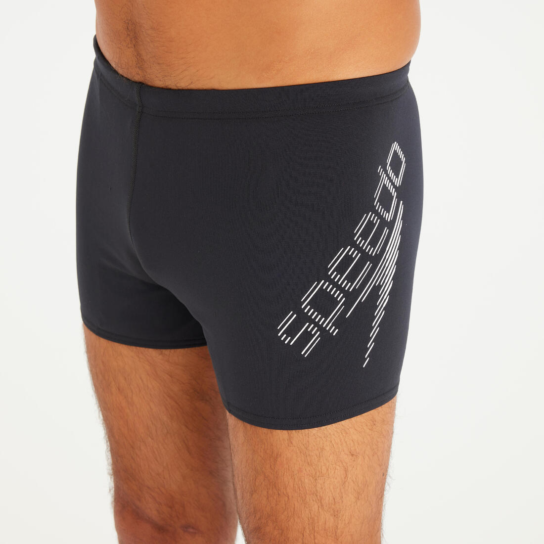 Maillot de bain boxer homme - Speedo logo noir blanc
