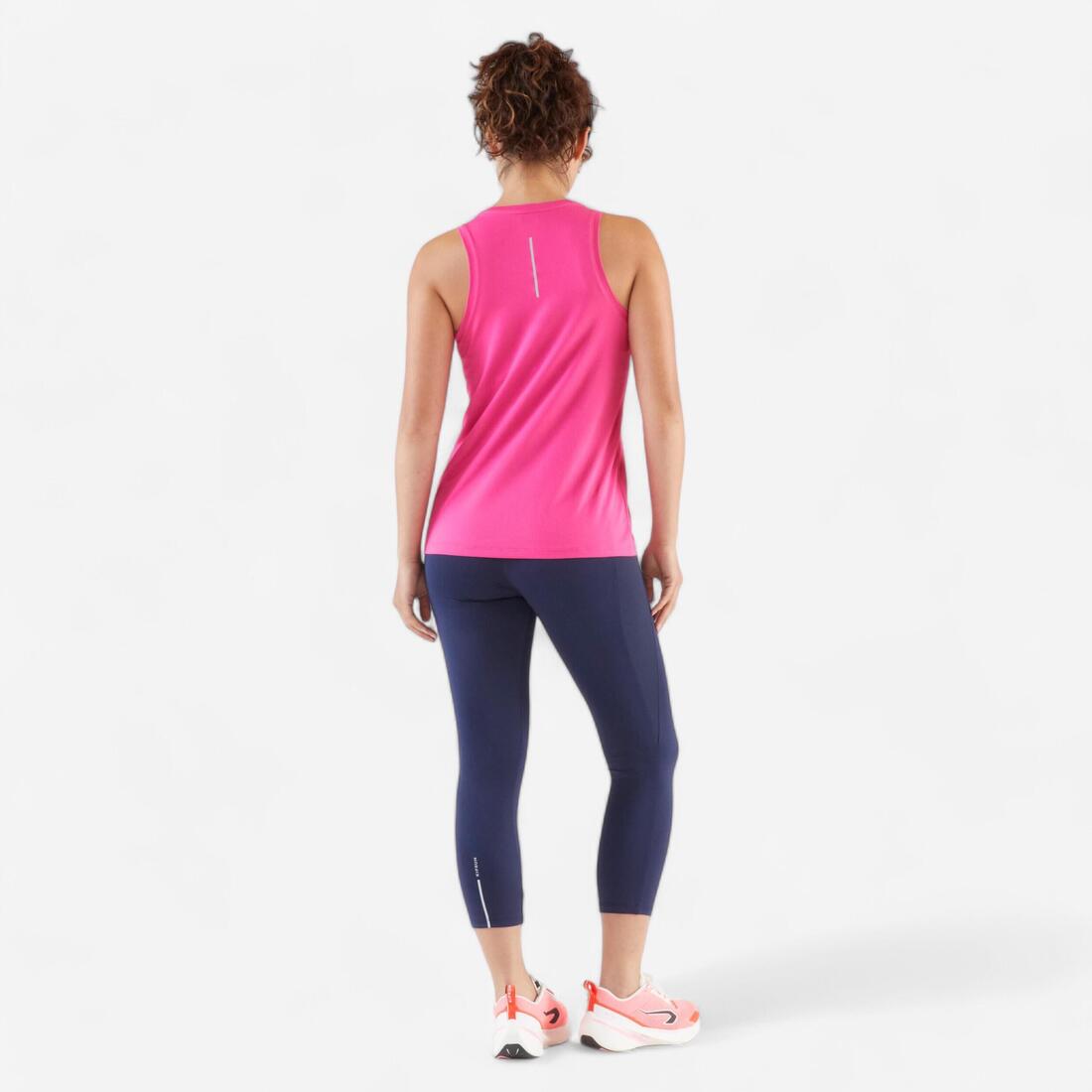 Legging court de running respirant Femme - KIPRUN Run 500 Confort