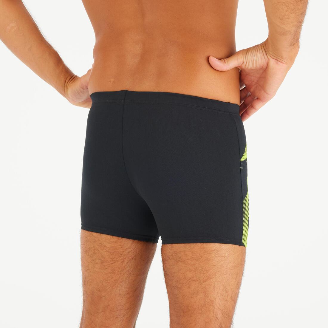 Maillot boxer de bain natation Homme - Arena noir artic vert