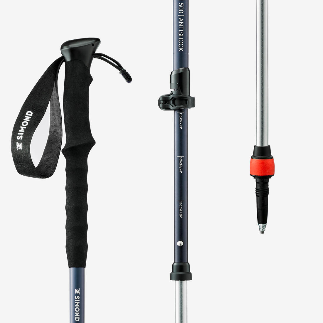 Bâton de randonnée absorption impacts, MT500 Antichoc