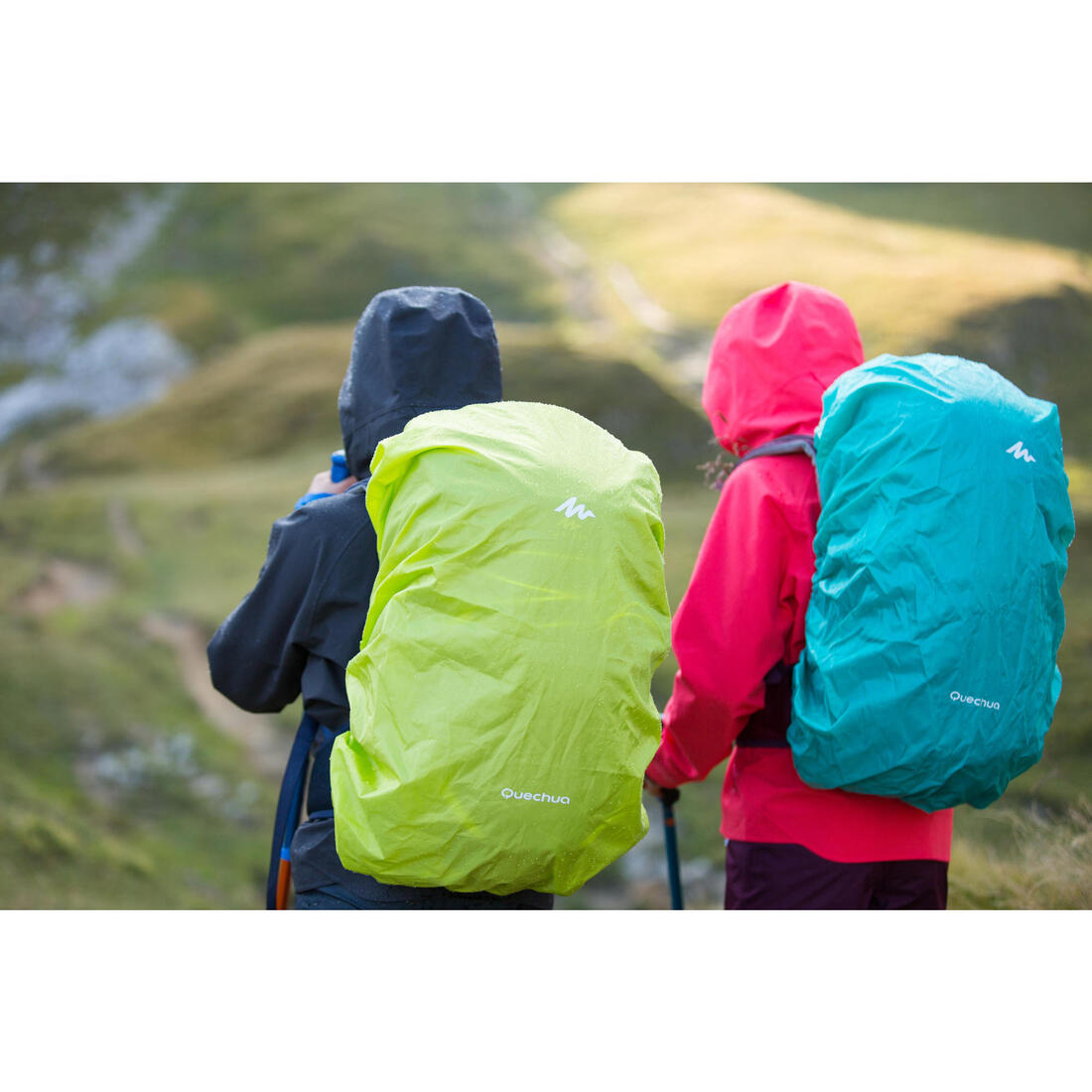 Veste imperméable de randonnée - MH900 corail - enfant 7-15 ans