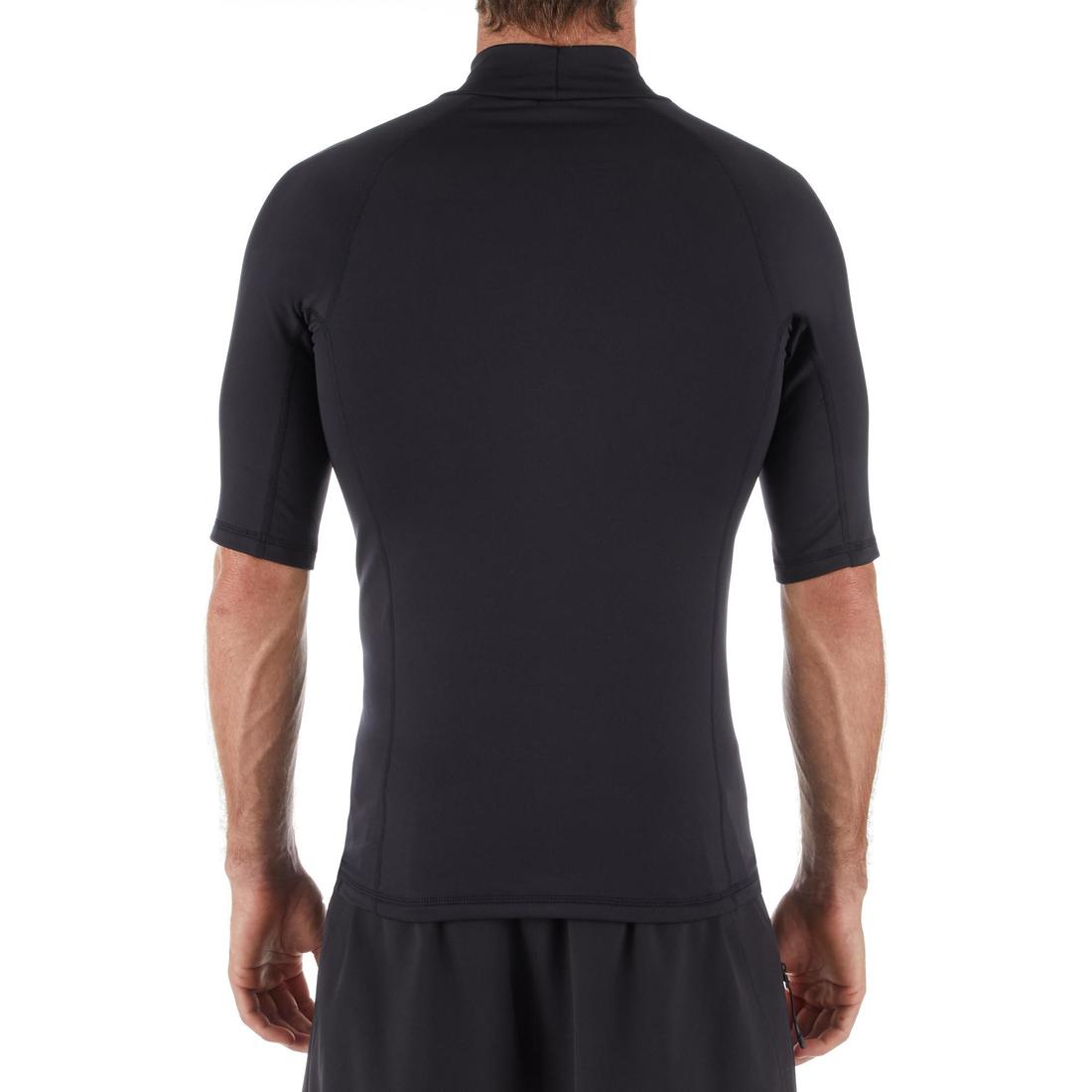 Top polaire surf 900 Homme manches courtes - Noir