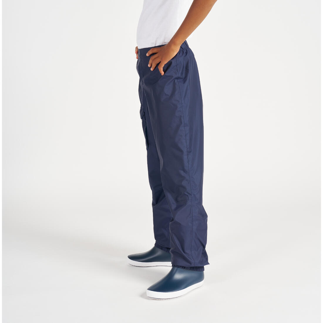 Surpantalon de pluie enfant, 100 bleu marine