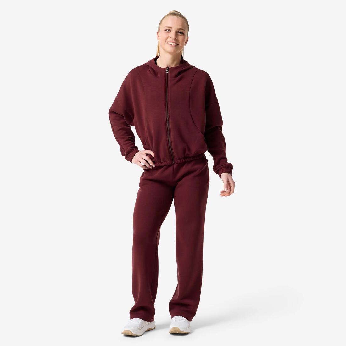 Veste à capuche de fitness manches longues femme