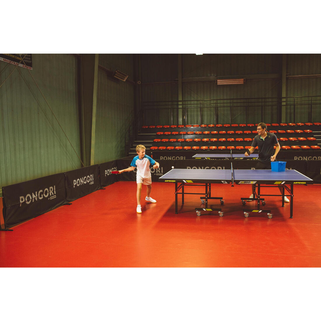 RAQUETTE DE TENNIS DE TABLE CLUB ET ÉCOLE TTR130 4* SPIN