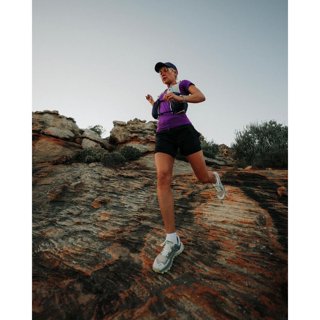 Chaussures de trail running pour femme EVADICT MT CUSHION 2 framboise