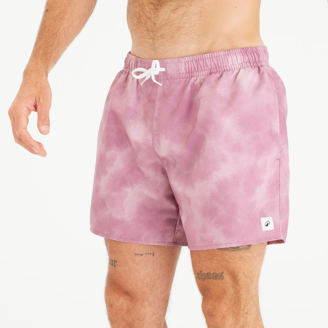 Boardshort surf 100 15" POPSTRIPE BLUE
