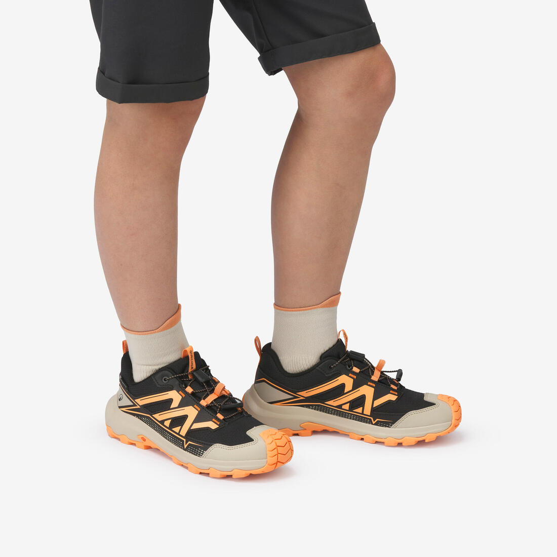 Chaussures de randonnée imperméables enfant du 35 au 38, Crossrock lacets