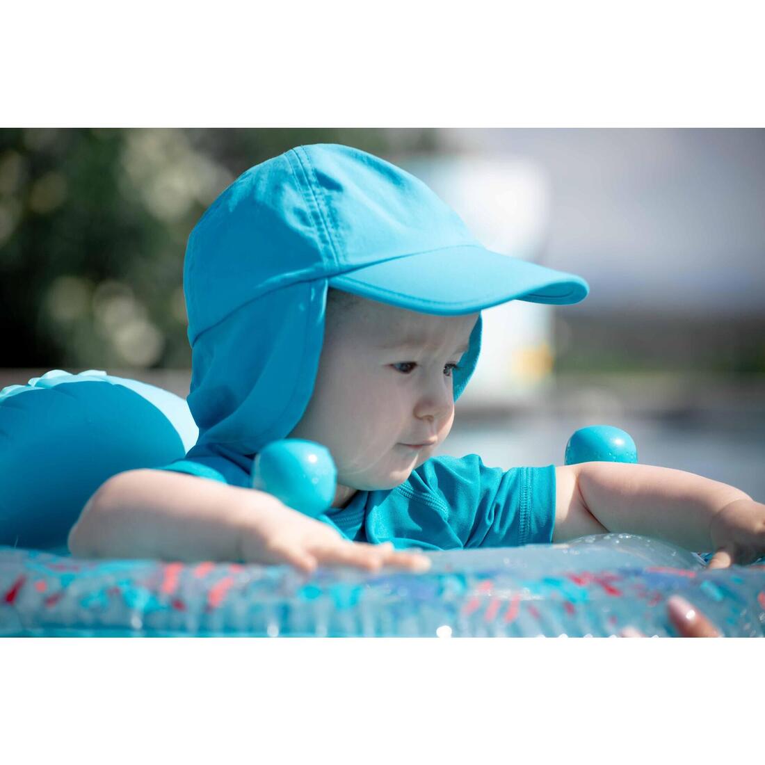 Casquette anti UV bébé nageur
