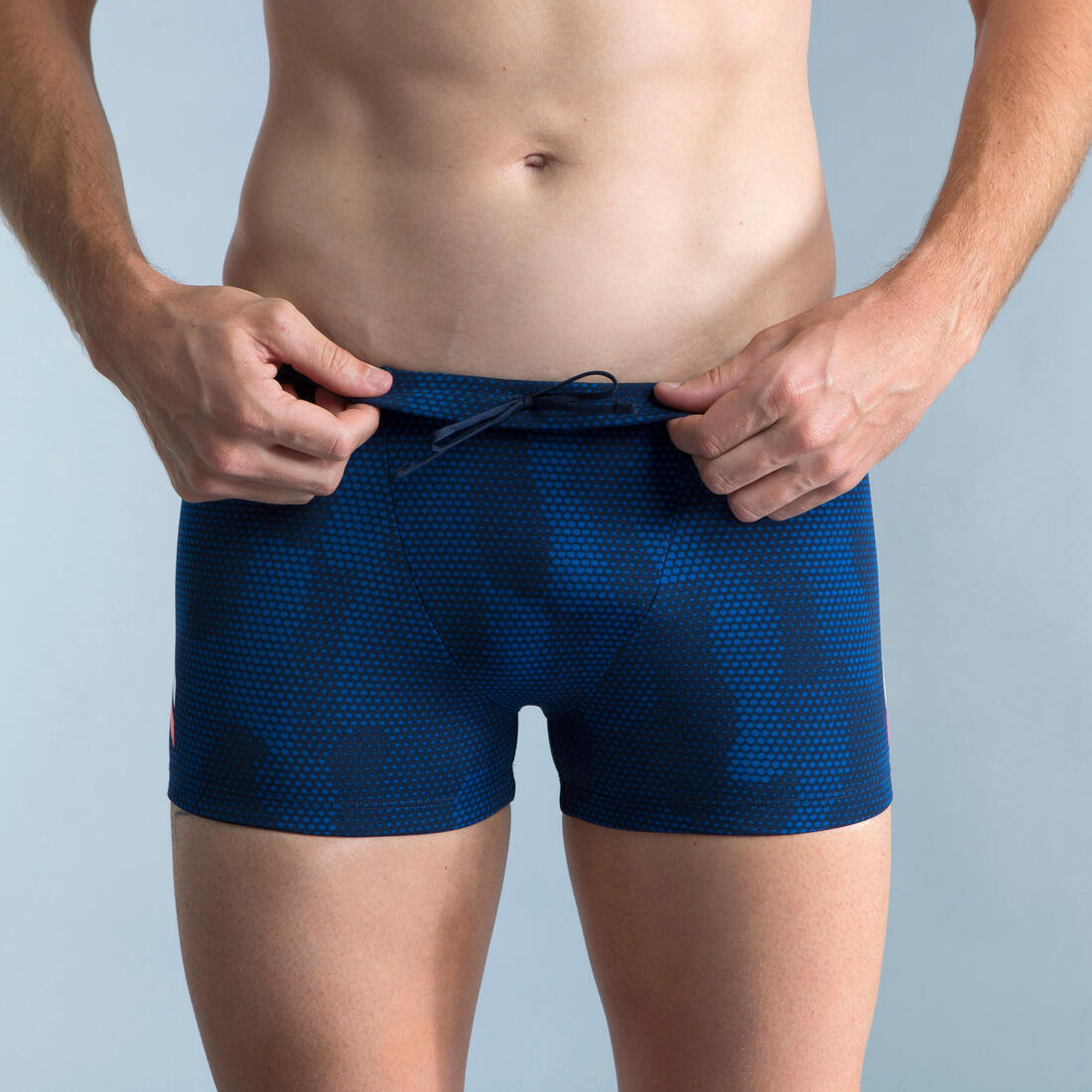 Boxer de Natation Homme - Fiti - Bleu / Blanc / Rouge