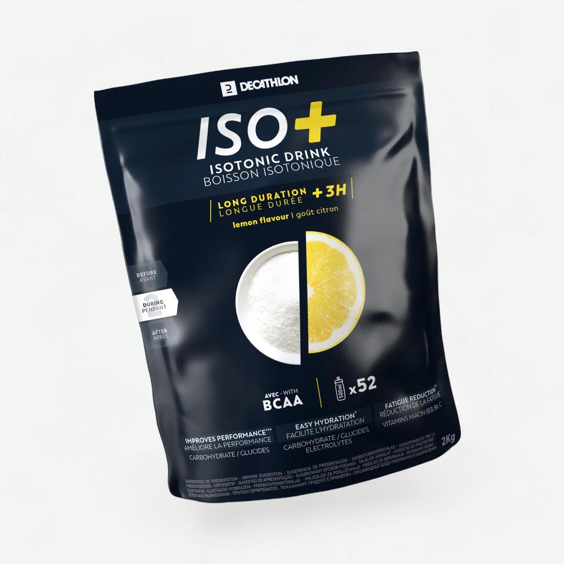 Boisson isotonique en poudre + de 3h fraise cerise, ISO+ 2kg