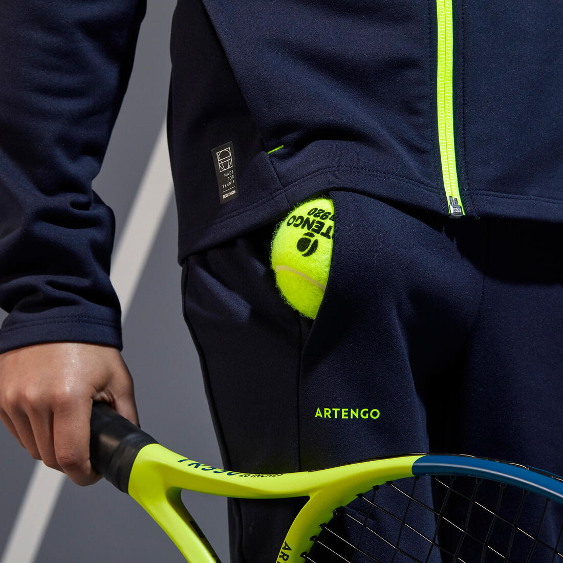 Pantalon de tennis garcon - TPA 500 noir