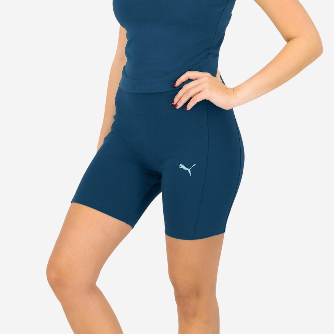 Legging fitness court PUMA femme bleu
