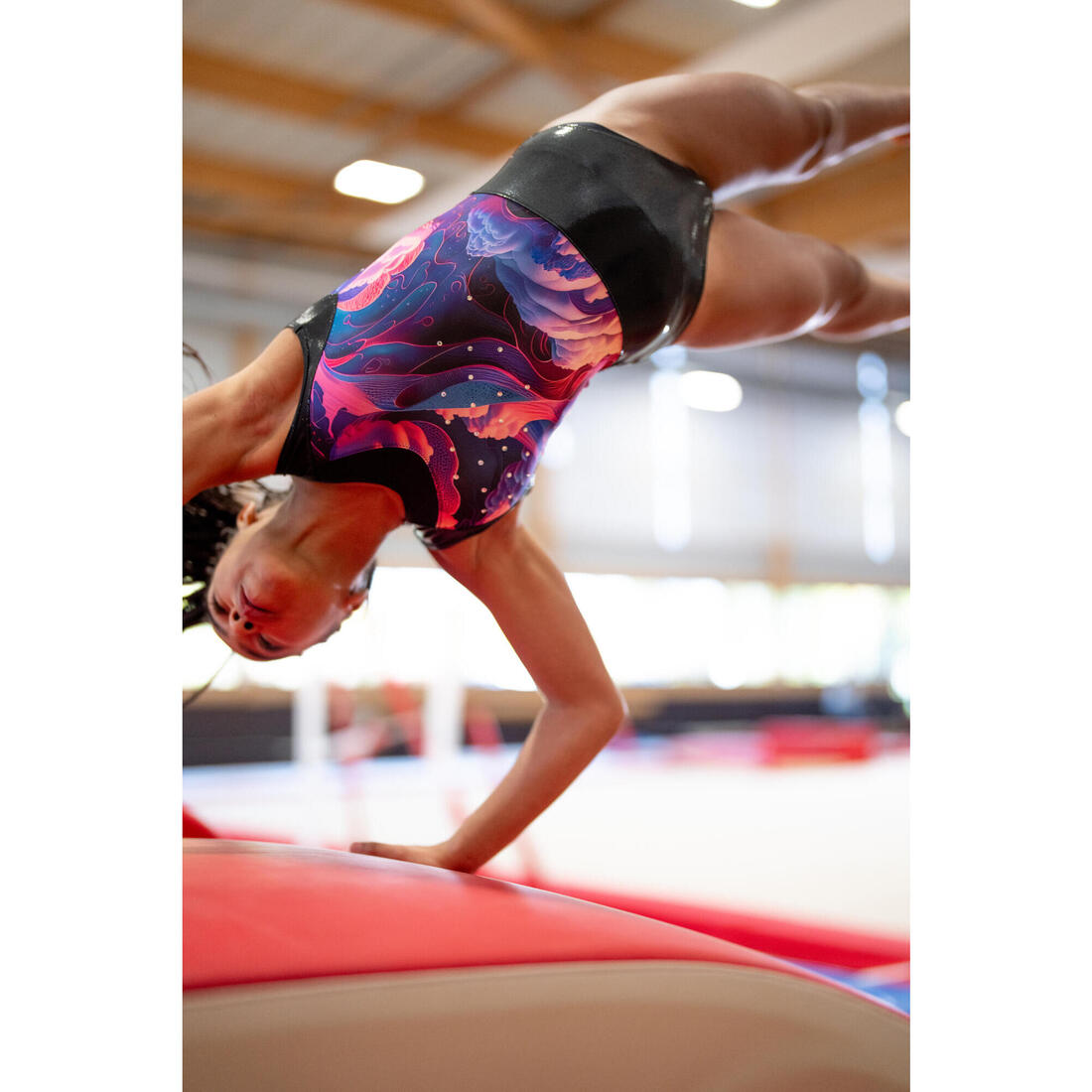Justaucorps de gymnastique sans manches fille