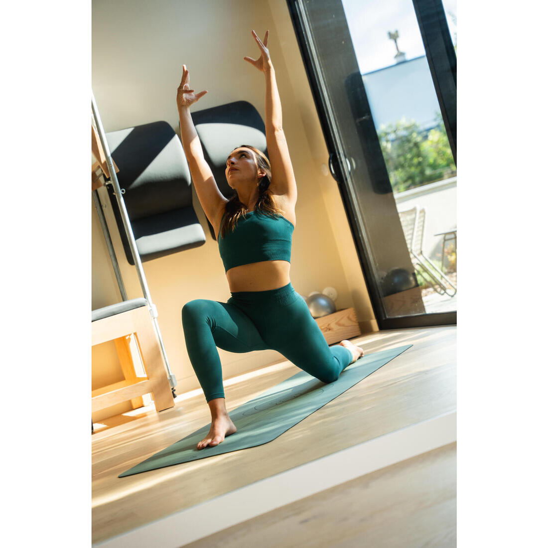 Legging long yoga effet seconde peau taille haute