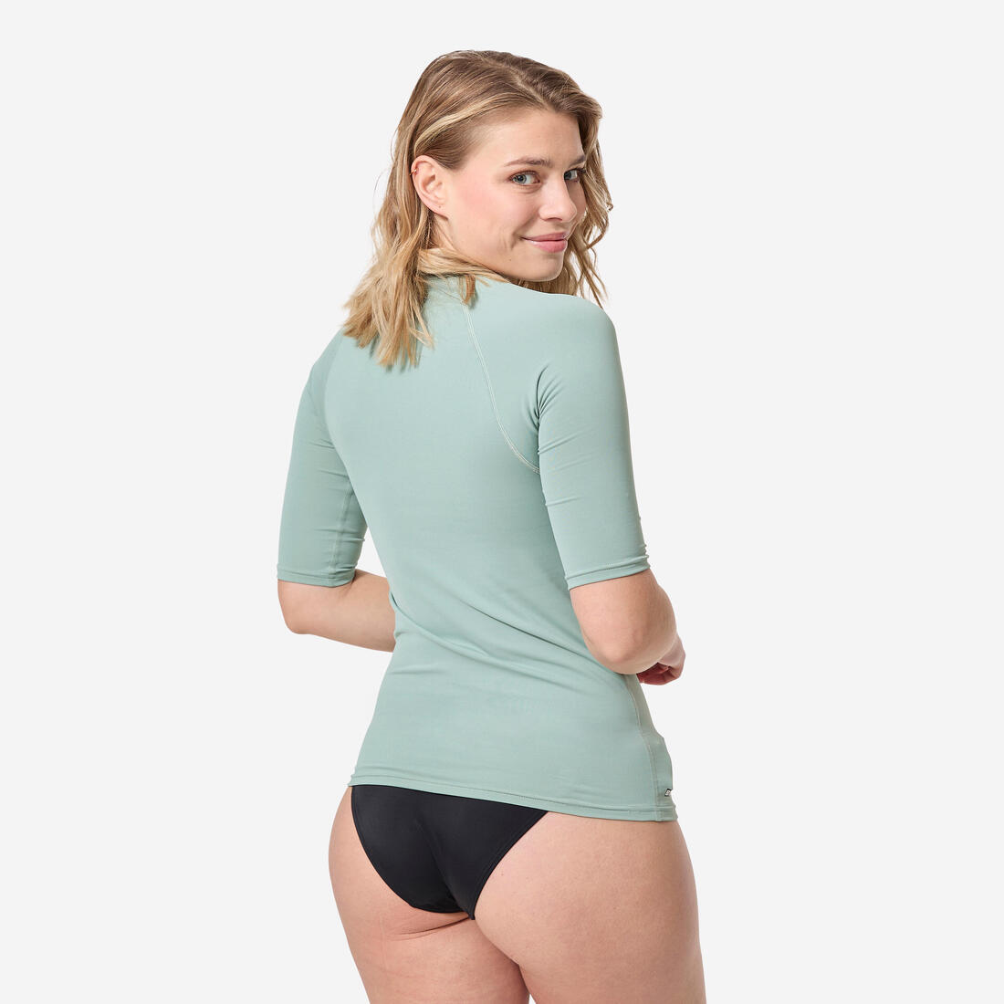 Tee shirt anti uv surf top 100 manches courtes femme