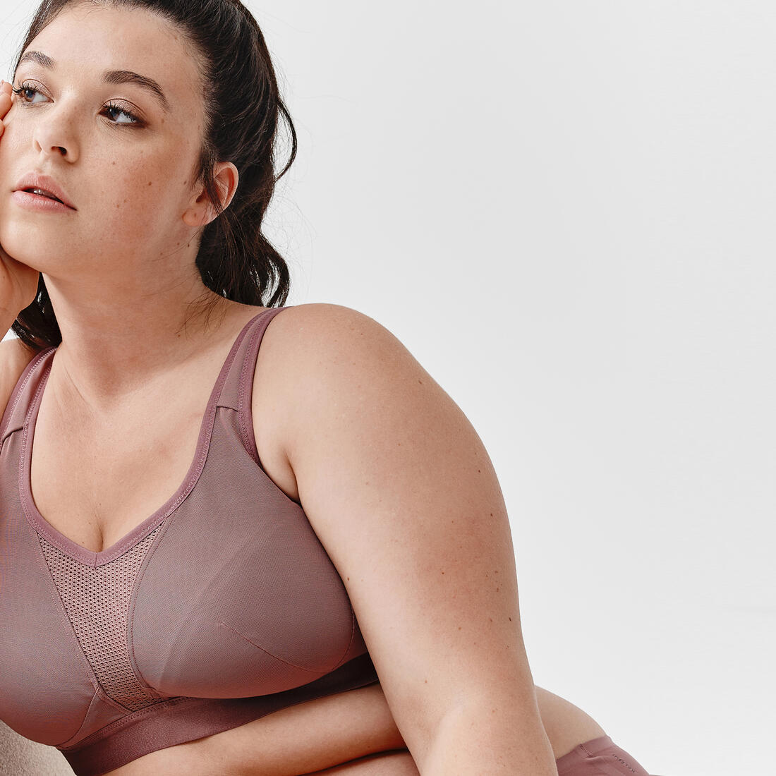 Brassière bretelles croisables maintien fort femme