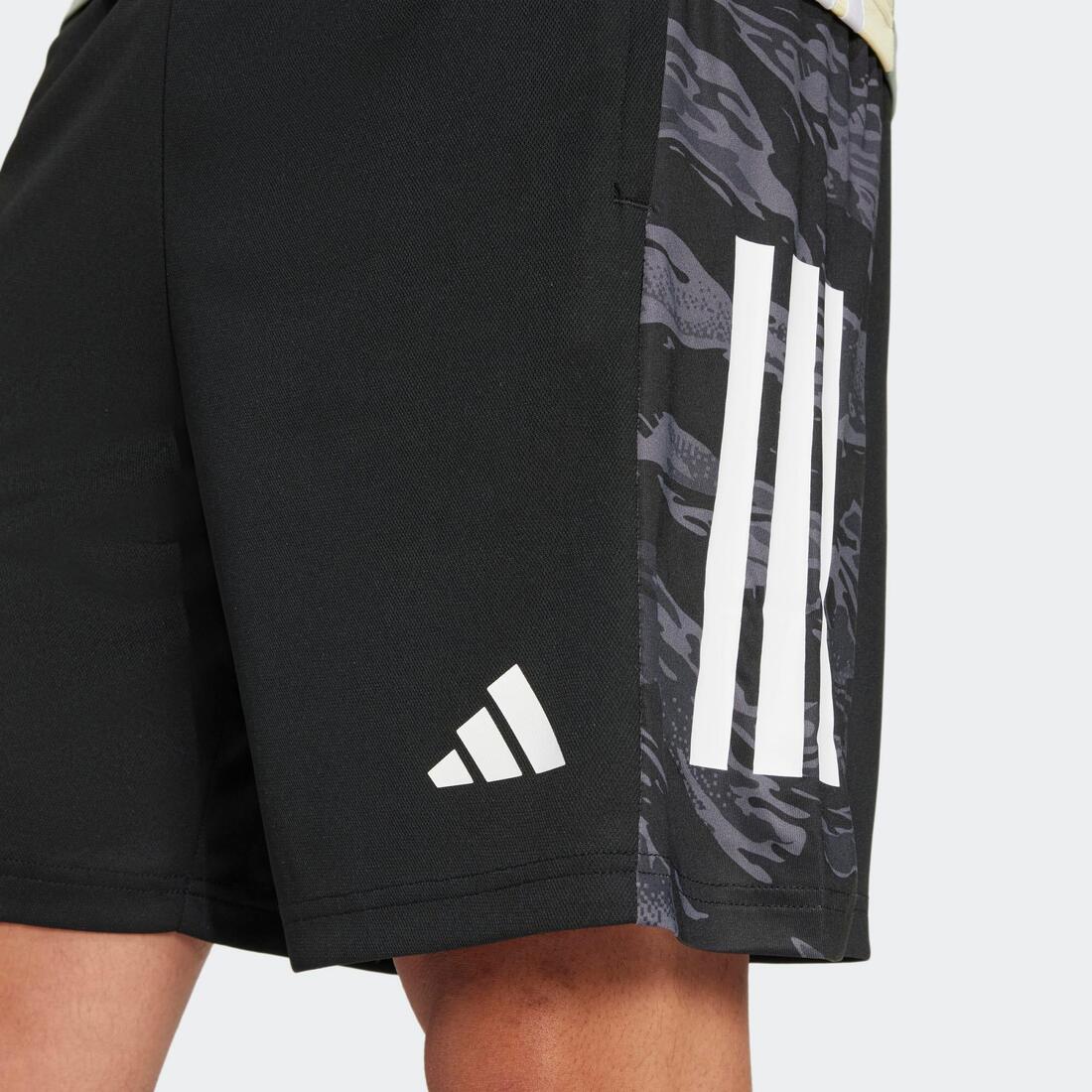 Short de fitness pour homme, camouflage noir