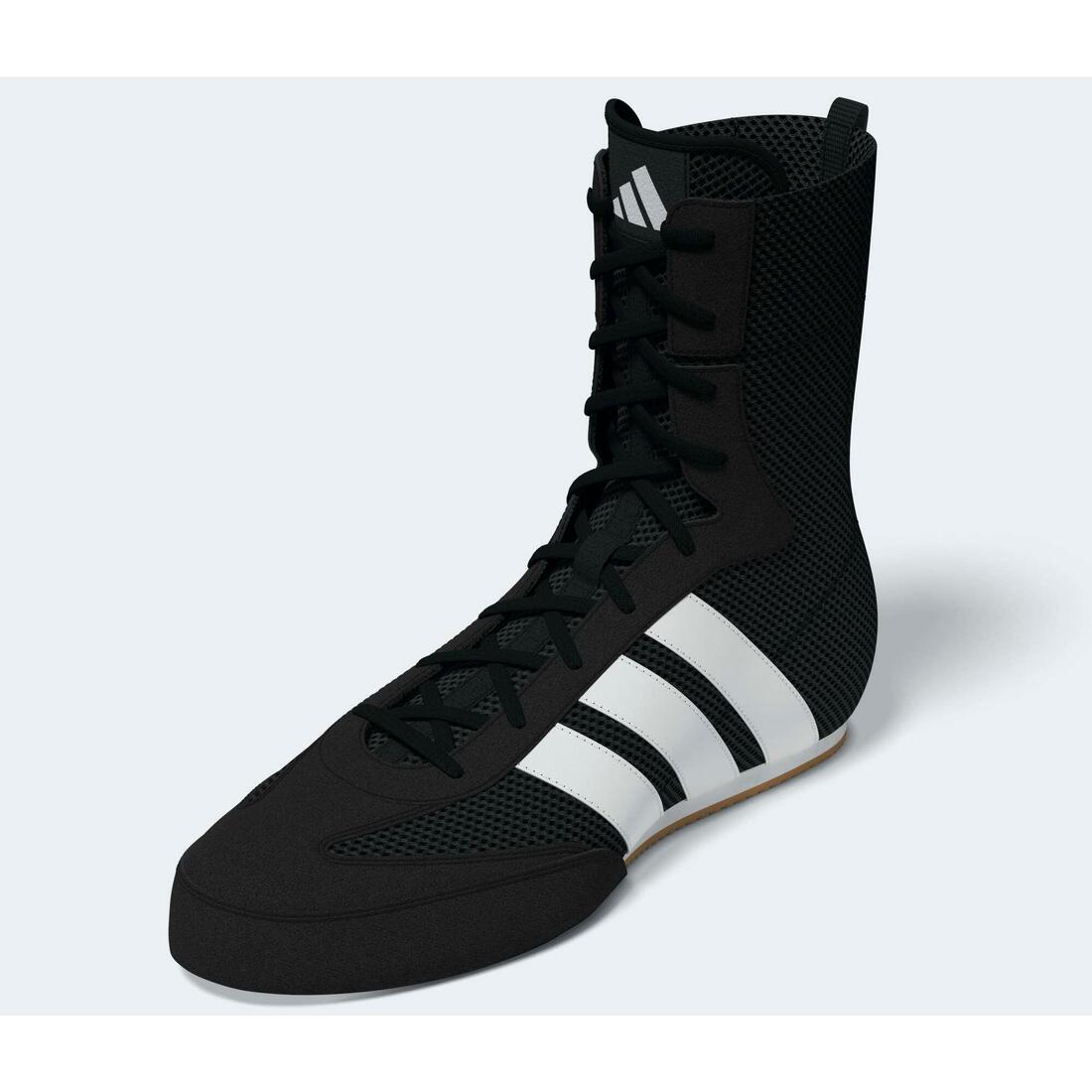 Chaussure montante de boxe, Boxe Hog Classic Adidas noir