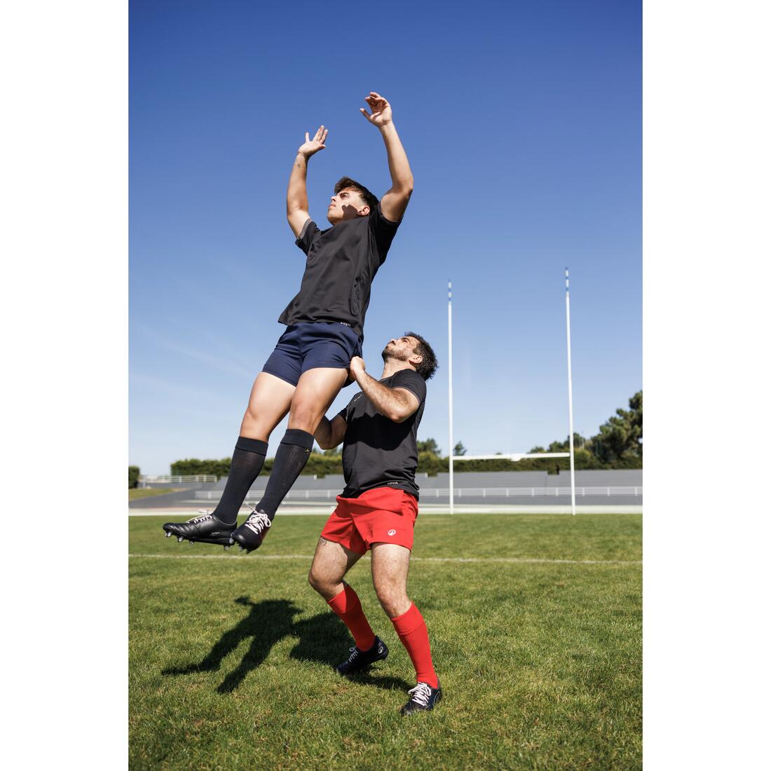 Short rugby adulte avec poches r100