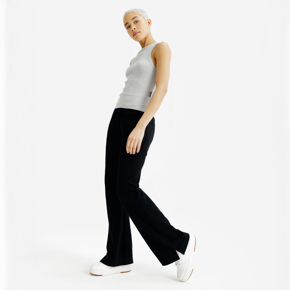 Baskets en cuir femme CJ80 platform blanc et bordeaux