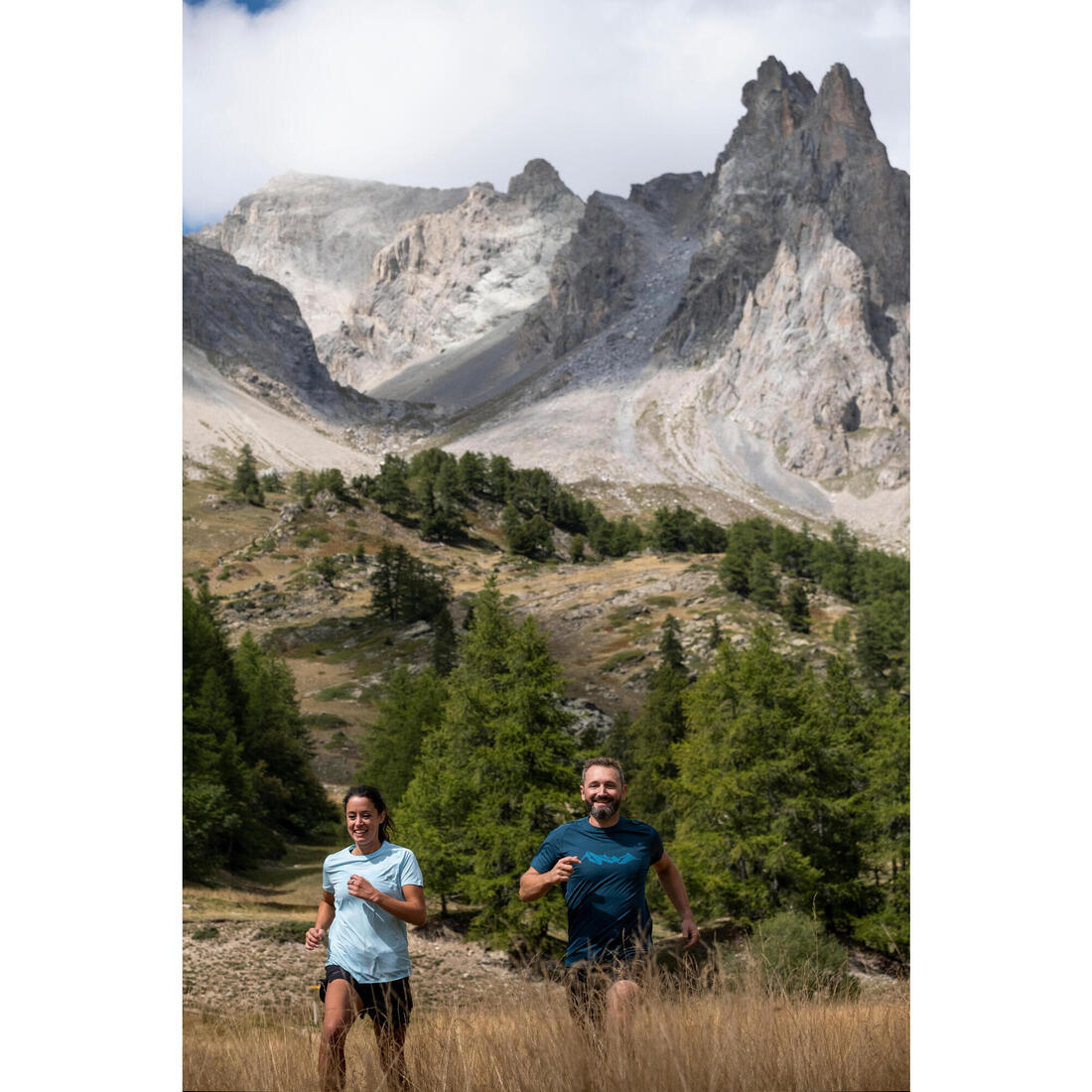 T-shirt de trail running résistant Homme - KIPRUN Run 500 Graph