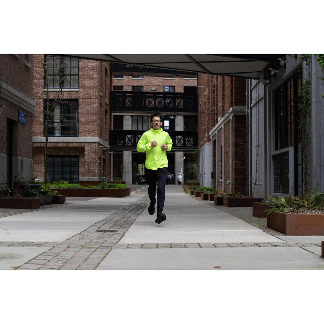 Pantalon running respirant homme - Dry 100 Noir