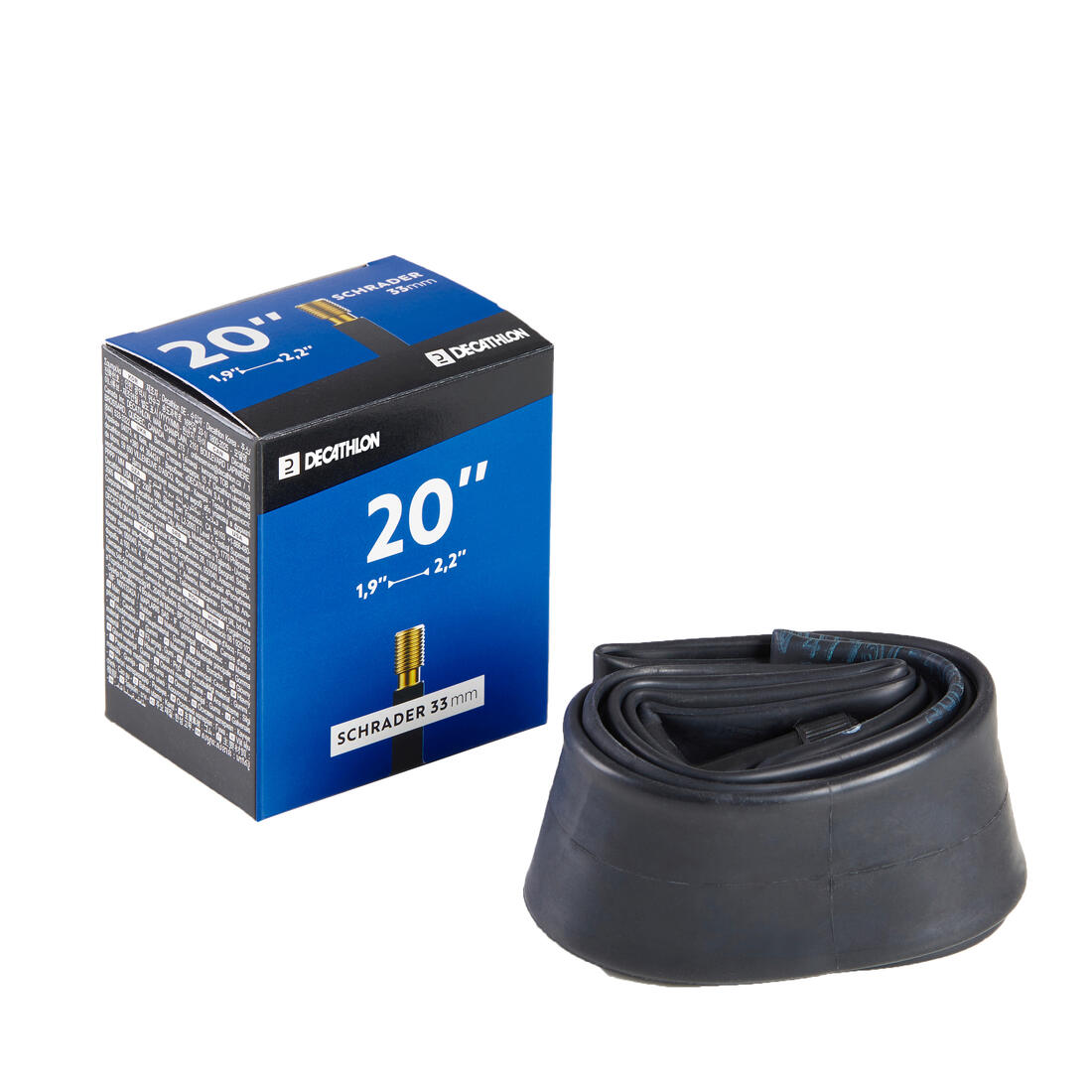 Chambre à air 20x1,9/2,2 valve schrader 33mm