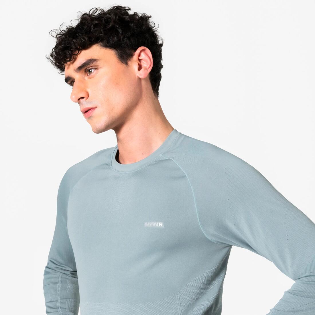 T-Shirt manches longues running sans couture Homme, KIPRUN Run 500