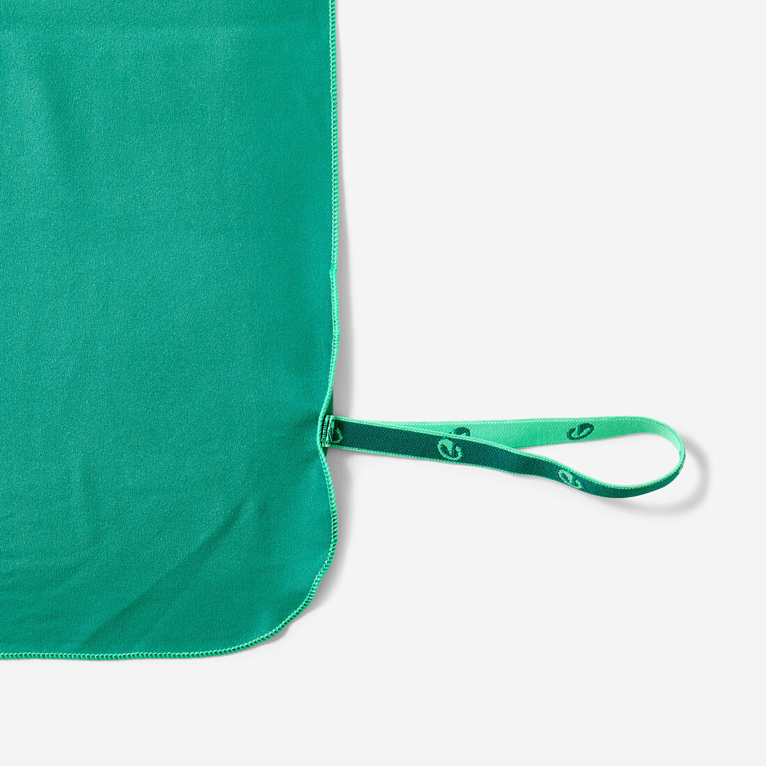 Serviette de bain microfibre ultra compacte taille XL 110 x 175 cm, vert sapin