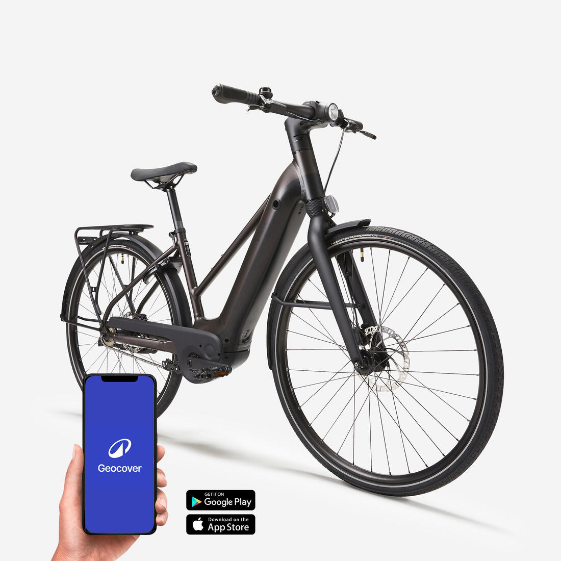 Velo ville electrique a moteur automatique owuru cadre bas ld 920 e