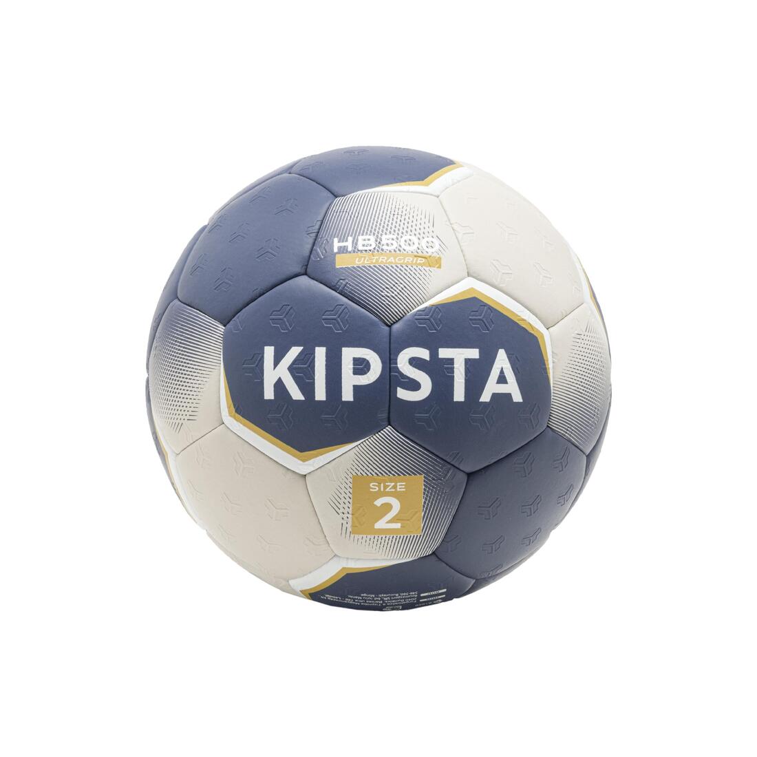 Ballon de handball taille 2 - hb500 hybride bleu/gris