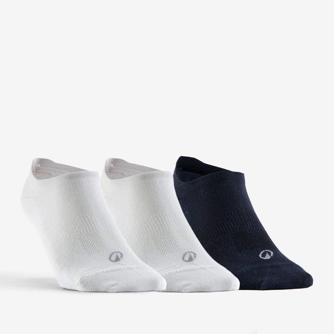CHAUSSETTES DE SPORT BASSES ARTENGO RS 160 BLANC MARINE LOT DE 3
