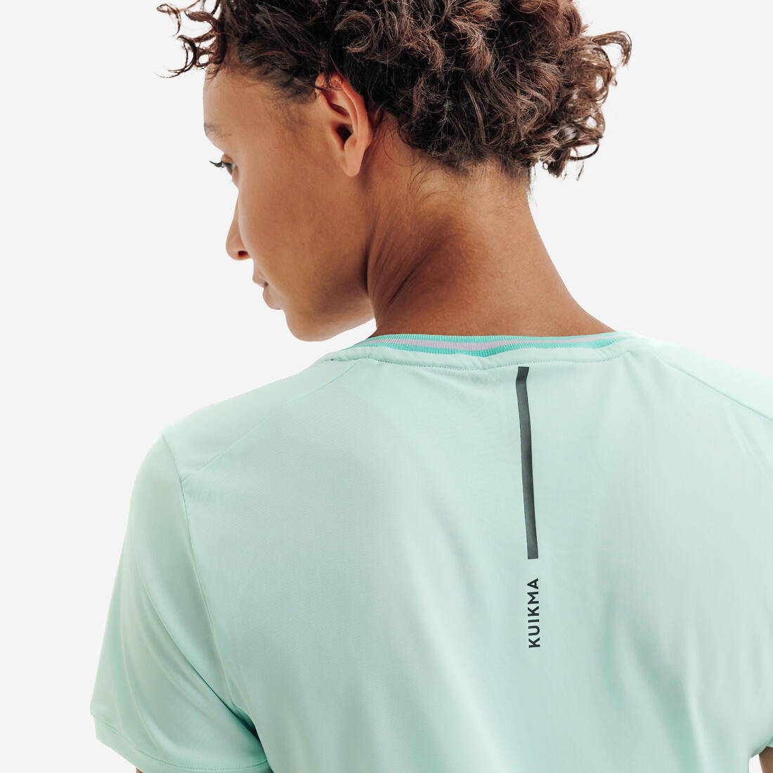 T-shirt de tennis respirant col V femme, Dry