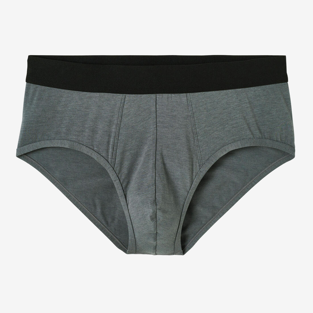 Lot x2 Slips fitness droite coton majoritaire - 500 noir gris