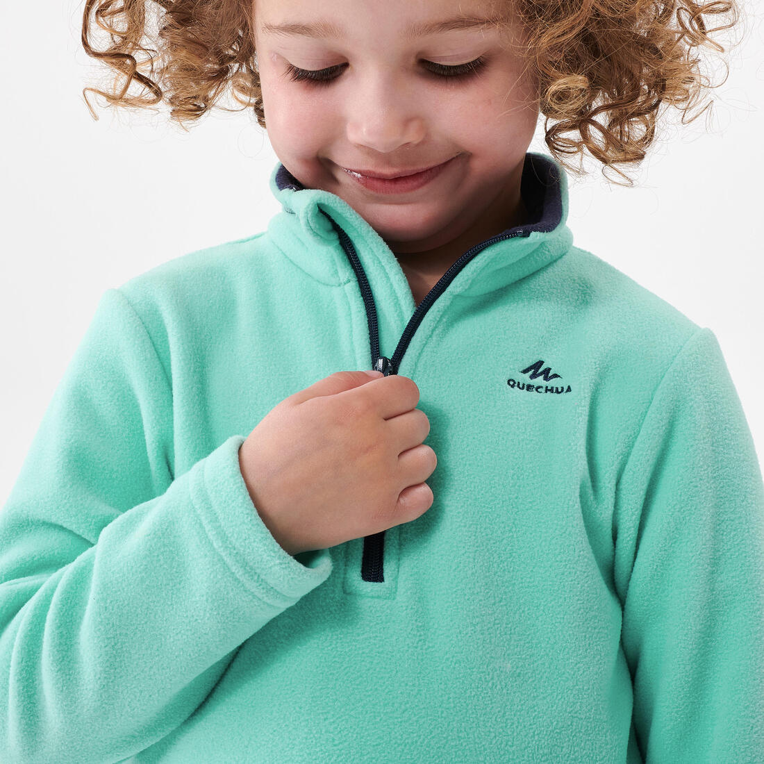 Polaire de randonnée - mh100 rose - enfant 2-6 ans