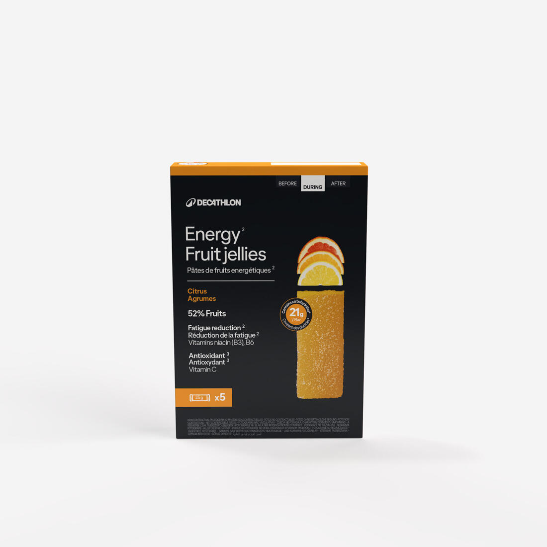 Pâte de fruit énergétique poire, x5