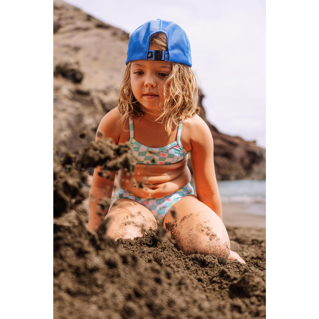 Casquette trucker surf Junior - Posy bleue